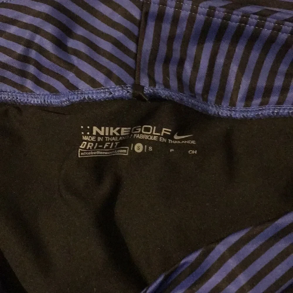 Riccardo Tisci x Nike Women's Black Blue Stripe Dri-Fit Golf Skort‎ Size Small